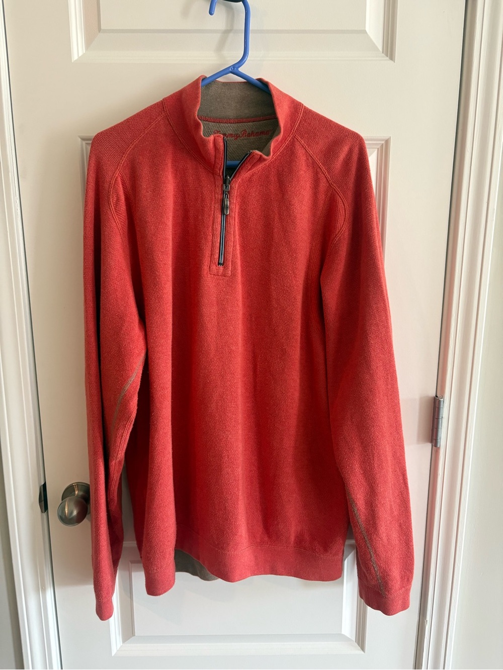 Tommy Bahama Men's Coral Zip-Up Pullover